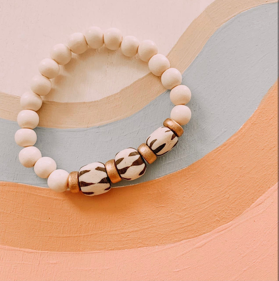 Beaded Bracelet in stripe