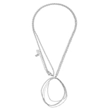 Load image into Gallery viewer, (Silver) Long Necklace Featuring Metal Pendant